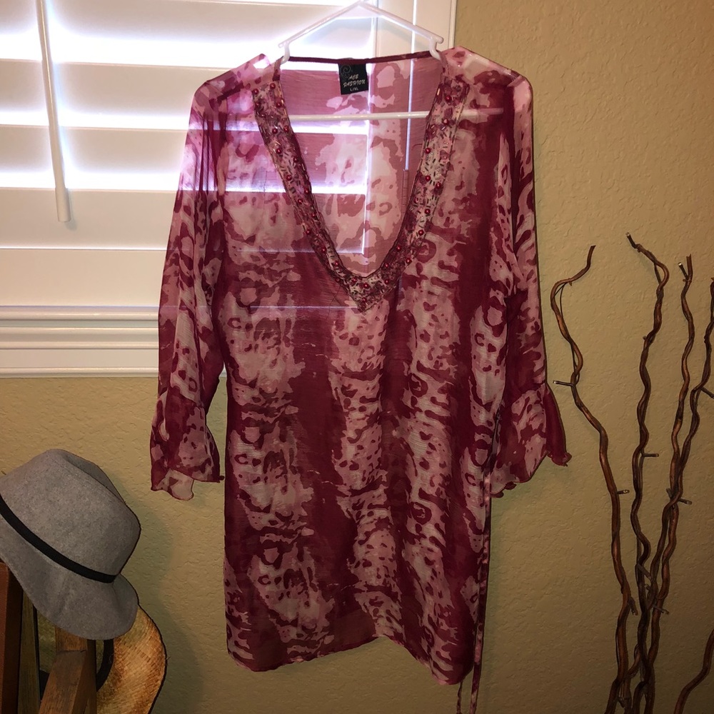 Swimsuit Patterned Coverup